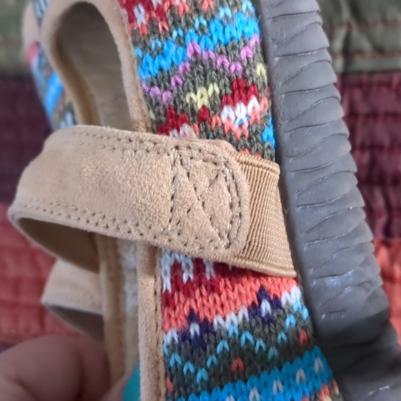 ORTHAHEEL* podiatrist designed multicolour boho western fleece lined shoes sz 37 - Picture 14 of 14